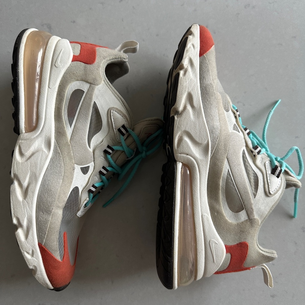 Nike Air Max Sneakers - Gray, Red, and Teal - Picture 3 of 6